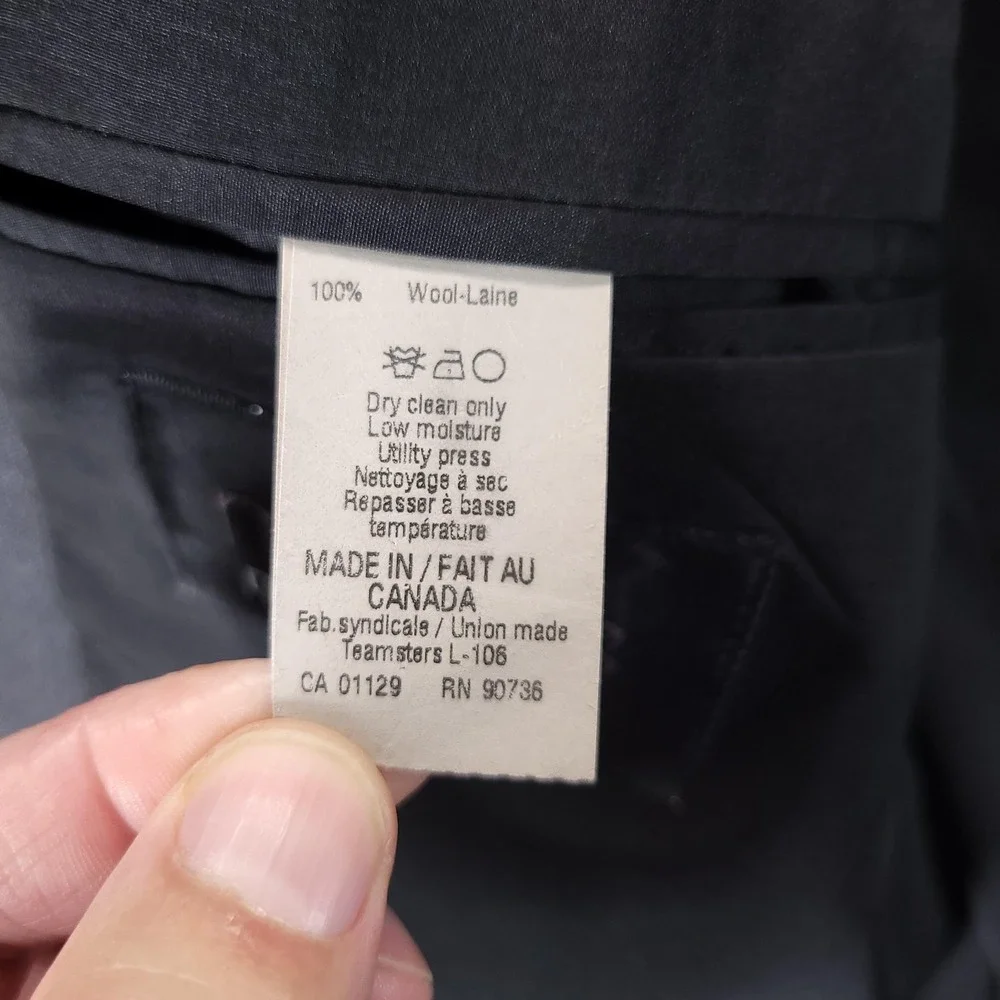 Lauren Ralph Lauren Suit Mens 44 36x32 Gray Wool 2 Piece Total Comfort Wedding